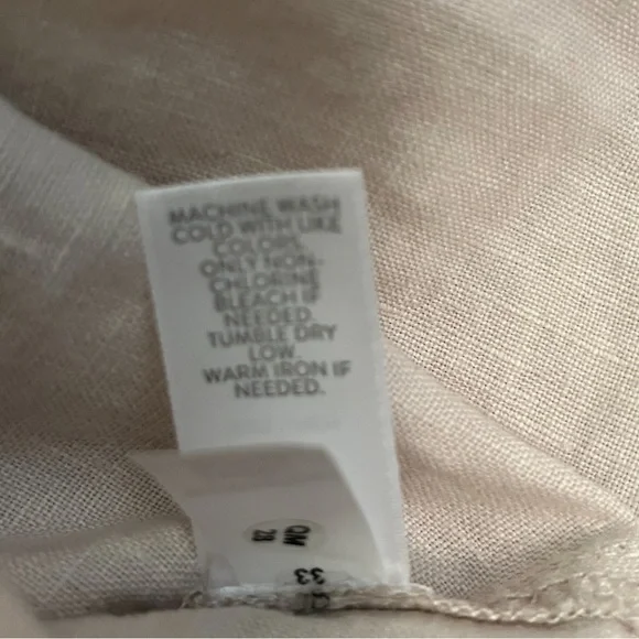 J. Jill Floral Linen Dress - Cream and Gray - Picture 4 of 4